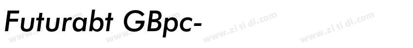 Futurabt GBpc字体转换